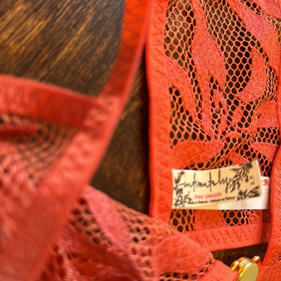 NWOT Free People | Intimately | Red Henna Raya Embroidered Bralette Bra - Small - Picture 2 of 4